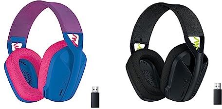 Logitech 435 LIGHTSPEED Cuffie Gaming Wireless Bluetooth, Cuffie Over Ear Leggere, Microfoni Integrati & 35 LIGHTSPEED Cuffie Gaming Wireless Bluetooth, Cuffie Over Ear Leggere, Microfoni Integrati