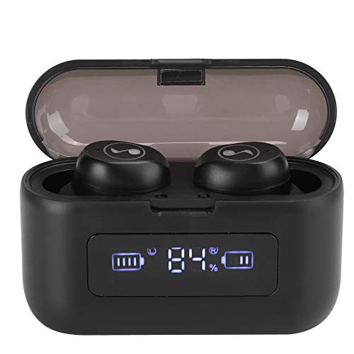 CCYLEZ Auricolari Bluetooth5.0, auricolare stereo HIFI wireless con microfono incorporato, portata Bluetooth da 10 m, auricolare touch screen con riduzione del rumore, auricolare auricolare(Nero)