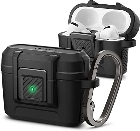 Spigen Custodia Cuffie Lock Fit compatibile con AirPods Pro Nero