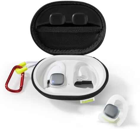 Hama Cuffie Bluetooth® Spirit Athletics, True Wireless, archetto per orecchie, bianco/giallo