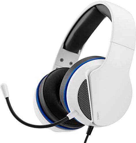 NITHO JANUS Cuffie Gaming per PC/PS4/PS5/Switch/Xbox One/Xbox serie X/S/Mobile/Tablet, Microfono Rimovibile, Cuscinetti Auricolari a Doppio Strato, Jack Audio 3.5 mm Bianco