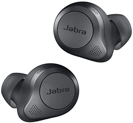 Jabra Elite 85t Auricolari Wireless Cancellazione attiva del rumore avanzata Lunga durata della batteria e altoparlanti potenti Custodia di ricarica wireless grigio