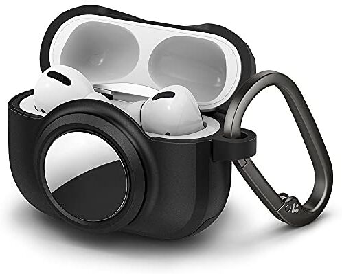 Spigen Tag Armor Duo Disegnato per Airpods Pro and AirTag Case Cover Nero opaco