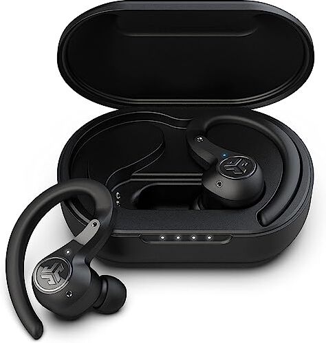 JLab Epic Air Sport ANC Cuffie Bluetooth In Ear, Auricolari Bluetooth True Wireless e Custodia Ricarica, Cuffiette Senza Fili con Cancellazione Rumore, 70H+, Impermeabili IP66