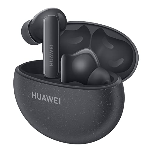 Huawei FreeBuds 5i Auricolari senza fili con cancellazione del rumore con lunga durata della batteria, Bluetooth e impermeabile, con certificazione audio ad alta risoluzione, colore: nero nebulosa