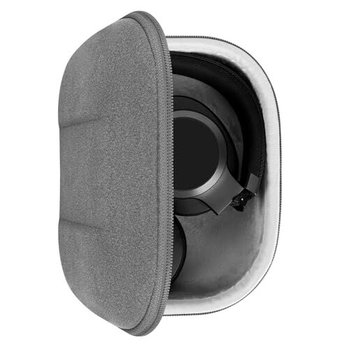 GEEKRIA Shield Custodia per cuffie compatibile con JBL TUNE 770NC, TUNE 760NC, TUNE 710BT, LIVE 500BT, Tour One, custodia rigida da viaggio con vano per cavi (grigio microfibra)