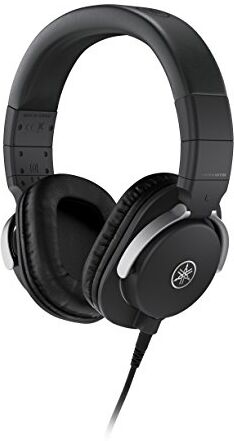 Yamaha HPH-MT8 Cuffie da Studio Over Ear Cuffie Monitor Professionali, Pieghevoli, con Cavo da 3 m, Cavo a Spirale da 1,2 m e Jack Adattatore Stereo Standard da 6,3 mm Nero