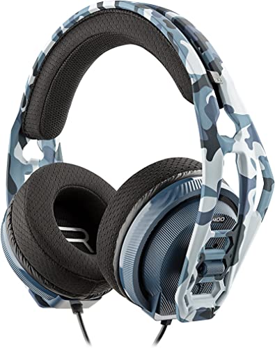 NACON RIG RIG400HSCAMOBLUE Cuffie Gaming, Compatibilità Multipiattaforma, Blue Camouflage