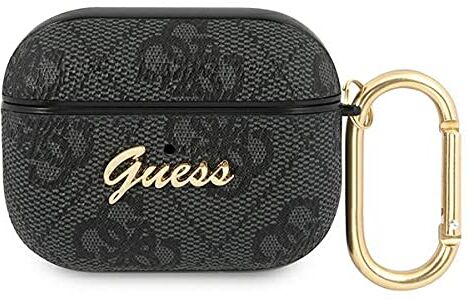 GUESS GUAP4GSMK Custodia per AirPods Pro colore Grigio 4G Script Metal Collection