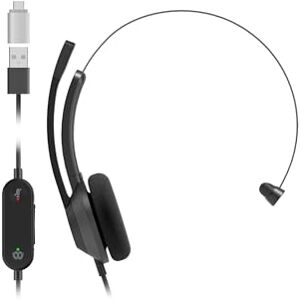 Cisco Systems Cuffie serie 321 USB-C Cuffie monoaurali con padiglione esterno e cavo, controller Webex con USB-C, colore carbon black, due anni di garanzia limitata (HS-W-321-C-USBC) Cisco Systems Cuffie serie 321 USB-C Cuffie monoaurali con padiglione esterno e cavo, controller Webex con USB-C, colore carbon black, due anni di garanzia limitata (HS-W-321-C-USBC)