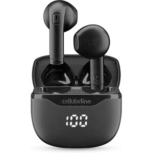 Cellular Line CORE Auricolari Bluetooth True Wireless con Custodia di Ricarica, Display LED, 16 Ore Play Time, Controlli Touch, Autopairing, Nero Cellular Line CORE Auricolari Bluetooth True Wireless con Custodia di Ricarica, Display LED, 16 Ore Play Time, Controlli Touch, Autopairing, Nero