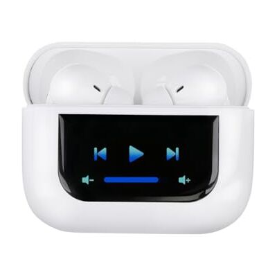 Grundig Cuffie senza fili Bluetooth 5.4, con microfono, in ear con cancellazione del rumore, custodia di ricarica touch screen con indicatore LED e cavo di tipo C Grundig Cuffie senza fili Bluetooth 5.4, con microfono, in ear con cancellazione del rumore, custodia di ricarica touch screen con indicatore LED e cavo di tipo C