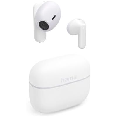 Hama Freedom Light II, Auricolari Bluetooth 5.3 Wireless Intra Ear, TWS, Autonomia 20 ore, Earbuds Compatibile Siri Google Assistant, Micro, Controllo Vocale/Touch, Custodia di ricarica USB-C, Bianco Hama Freedom Light II, Auricolari Bluetooth 5.3 Wireless Intra Ear, TWS, Autonomia 20 ore, Earbuds Compatibile Siri Google Assistant, Micro, Controllo Vocale/Touch, Custodia di ricarica USB-C, Bianco