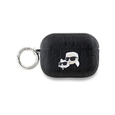 Custodia Karl Lagerfeld per AirPods Pro 2 Nera - Cover con Monogramma Karl & Choupette Custodia Karl Lagerfeld per AirPods Pro 2 Nera - Cover con Monogramma Karl & Choupette