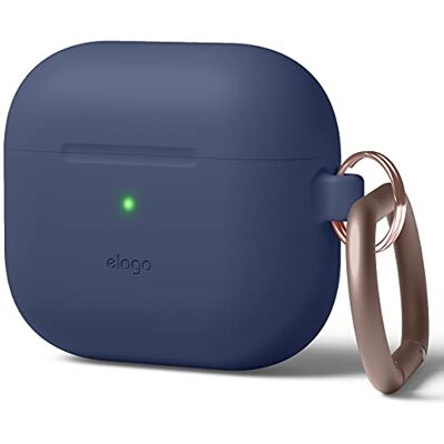 elago Cover in Silicone per AirPods 3 Silicone Premium, Supporta la Ricarica Wireless, Protezione Antiurto (Blu Scuro) elago Cover in Silicone per AirPods 3 Silicone Premium, Supporta la Ricarica Wireless, Protezione Antiurto (Blu Scuro)