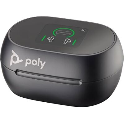 PLT Poly Voyager Free 60+, Custodia di Ricarica per Auricolari Voyager Free 60+, Display Touchscreen, Connessione USB-C, Nero PLT Poly Voyager Free 60+, Custodia di Ricarica per Auricolari Voyager Free 60+, Display Touchscreen, Connessione USB-C, Nero