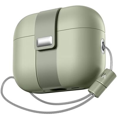 SURITCH Custodia Compatibile con AirPods Pro 3 (2025),Custodie con Chiusura Magnetica Antiurto per AirPods Pro 3 Generazione, Cover Protettiva Resistente con Laccetto Elegante da Appendere(Verde) SURITCH Custodia Compatibile con AirPods Pro 3 (2025),Custodie con Chiusura Magnetica Antiurto per AirPods Pro 3 Generazione, Cover Protettiva Resistente con Laccetto Elegante da Appendere(Verde)