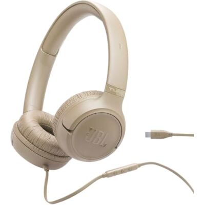 JBL Cuffie Tune 530 C Comfort Fit con cavo e microfono, suono Pure Bass, EQ preimpostati, connettività USB-C, design pieghevole e cavo anti-groviglio, Beige JBL Cuffie Tune 530 C Comfort Fit con cavo e microfono, suono Pure Bass, EQ preimpostati, connettività USB-C, design pieghevole e cavo anti-groviglio, Beige