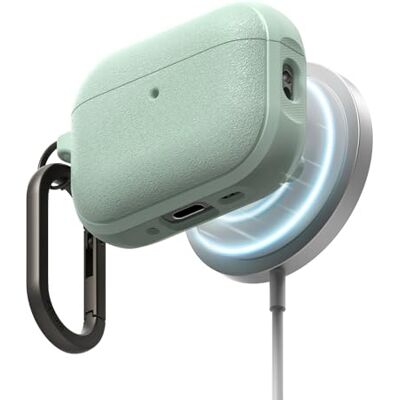 Ringke Onyx Magnetic Compatibile con Cover AirPods Pro 3, Compatibile con Caricatori Magnetici, Custodia Antiurto Robusta Strutturato TPU con Moschettone Mint Ringke Onyx Magnetic Compatibile con Cover AirPods Pro 3, Compatibile con Caricatori Magnetici, Custodia Antiurto Robusta Strutturato TPU con Moschettone Mint