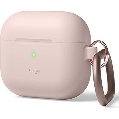 elago Cover in Silicone per AirPods 3 Silicone Premium, Supporta la Ricarica Wireless, Protezione Antiurto (Rosa Sabbia) elago Cover in Silicone per AirPods 3 Silicone Premium, Supporta la Ricarica Wireless, Protezione Antiurto (Rosa Sabbia)