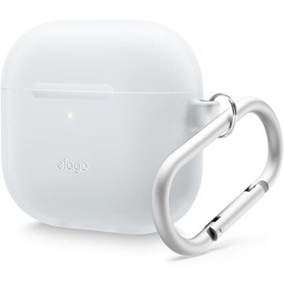 elago Cover in Silicone con Portachiavi per AirPods 5 e AirPods 4 Custodia in Silicone Premium, Ricarica Wireless, Antiurto e Protezione Completa (Blu Luminescente) elago Cover in Silicone con Portachiavi per AirPods 5 e AirPods 4 Custodia in Silicone Premium, Ricarica Wireless, Antiurto e Protezione Completa (Blu Luminescente)