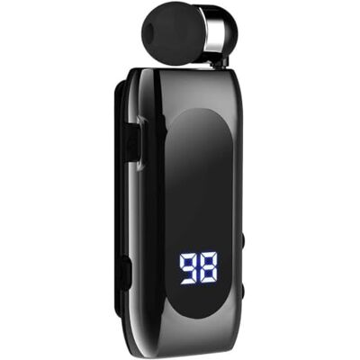 ART Trade Shop Auricolare in-Ear Wireless Bt5.2 Retrattile Vivavoce Clip Stereo con Microfono K55 ART Trade Shop Auricolare in-Ear Wireless Bt5.2 Retrattile Vivavoce Clip Stereo con Microfono K55