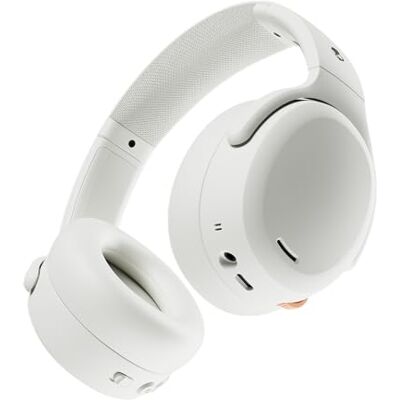 Skullcandy Crusher ANC 2 Cuffie Wireless Over-Ear con Bluetooth, Bassi Multisensoriali, Cancellazione Attiva del Rumore, 60 Ore di Autonomia Bianco Skullcandy Crusher ANC 2 Cuffie Wireless Over-Ear con Bluetooth, Bassi Multisensoriali, Cancellazione Attiva del Rumore, 60 Ore di Autonomia Bianco