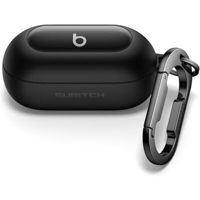 SURITCH Custodia Compatibile con Beats Solo Buds,Bloccaggio Antishock Copertura Protettiva per Earpods con Kit di Pulizia e Carabina Anello per Chiavi(Nero) SURITCH Custodia Compatibile con Beats Solo Buds,Bloccaggio Antishock Copertura Protettiva per Earpods con Kit di Pulizia e Carabina Anello per Chiavi(Nero)