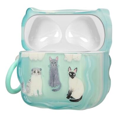 kwmobile Cover per Apple Airpods 4 Cover Custodia per Airpods 2 e 1 Porta Auricolari con Moschettone Trasparente con Diverse razze di gatti kwmobile Cover per Apple Airpods 4 Cover Custodia per Airpods 2 e 1 Porta Auricolari con Moschettone Trasparente con Diverse razze di gatti