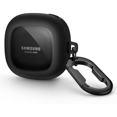 SURITCH Custodia trasparente compatibile con Samsung Galaxy Buds 2/Buds Live/Buds 2 Pro/Buds Pro Cover Custodia protettiva portatile con portachiavi, nero SURITCH Custodia trasparente compatibile con Samsung Galaxy Buds 2/Buds Live/Buds 2 Pro/Buds Pro Cover Custodia protettiva portatile con portachiavi, nero