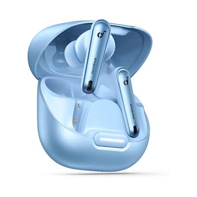 Soundcore by Anker Liberty 4 NC Earbuds senza fili con cancellazione del rumore, 98,5% di cancellazione del rumore adattiva per orecchie e dintorni (azzurro)(Ricondizionato) Soundcore by Anker Liberty 4 NC Earbuds senza fili con cancellazione del rumore, 98,5% di cancellazione del rumore adattiva per orecchie e dintorni (azzurro)(Ricondizionato)