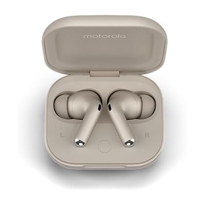 Motorola Moto Buds Plus, cuffie senza fili, riduzione attiva del rumore, cuffie senza fili Sound by Bose, Suono spazializzato Dolby Atmos con, cuffie Bluetooth autonomia Fino a 38h, Beige Sabbia Motorola Moto Buds Plus, cuffie senza fili, riduzione attiva del rumore, cuffie senza fili Sound by Bose, Suono spazializzato Dolby Atmos con, cuffie Bluetooth autonomia Fino a 38h, Beige Sabbia