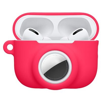 kwmobile Custodia 2 in 1 compatibile con Apple Airpods Pro 3 e AirTag Cover Cuffie Bluetooth Protezione in Silicone con Moschettone rosa shocking kwmobile Custodia 2 in 1 compatibile con Apple Airpods Pro 3 e AirTag Cover Cuffie Bluetooth Protezione in Silicone con Moschettone rosa shocking