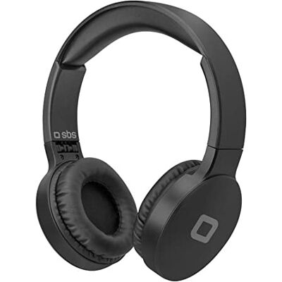 SBS Cuffie Archetto Nero Jack 3,5 mm con Microfono, Tinta unita SBS Cuffie Archetto Nero Jack 3,5 mm con Microfono, Tinta unita