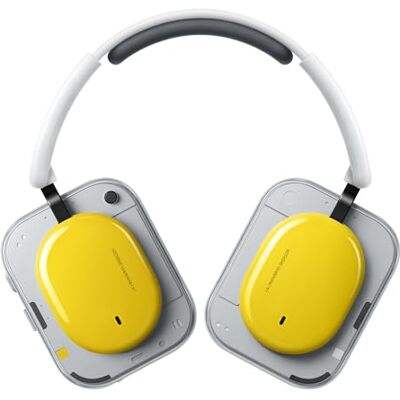 Nothing Headphone (a) Cuffie Wireless Over Ear con Cancellazione Attiva del Rumore, fino a 135h Autonomia, Hi-Res, Spatial Audio, Controlli Tattili – Giallo Nothing Headphone (a) Cuffie Wireless Over Ear con Cancellazione Attiva del Rumore, fino a 135h Autonomia, Hi-Res, Spatial Audio, Controlli Tattili – Giallo