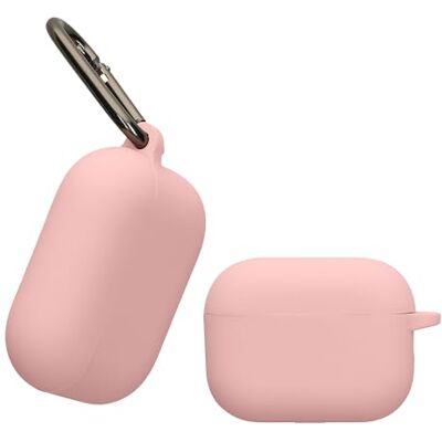 kwmobile Custodia Silicone Cuffie Compatibile con Apple Airpods Pro 3 Cover Custodia Porta Auricolari con Moschettone Case rosa antico kwmobile Custodia Silicone Cuffie Compatibile con Apple Airpods Pro 3 Cover Custodia Porta Auricolari con Moschettone Case rosa antico