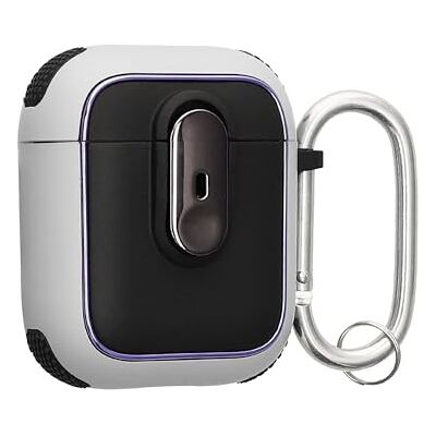 kwmobile Cover per Apple Airpods 1 & 2 Case Custodia per Airpods Pro 2 Generazione Porta Cuffie con Chiusura Sicura Adatta a Ricarica e Trasporto bianco/nero kwmobile Cover per Apple Airpods 1 & 2 Case Custodia per Airpods Pro 2 Generazione Porta Cuffie con Chiusura Sicura Adatta a Ricarica e Trasporto bianco/nero