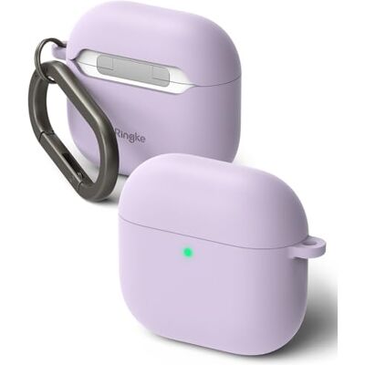 Ringke Silicone Case per Cover AirPods 5/4 Light Purple Custodia, leggero, sottile Ringke Silicone Case per Cover AirPods 5/4 Light Purple Custodia, leggero, sottile
