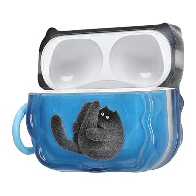 kwmobile Cover per Apple Airpods Pro 3 Cover Custodia per Airpods 2 e 1 Porta Auricolari con Moschettone Trasparente con Gatto e Pilates kwmobile Cover per Apple Airpods Pro 3 Cover Custodia per Airpods 2 e 1 Porta Auricolari con Moschettone Trasparente con Gatto e Pilates