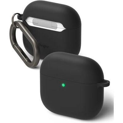 Ringke Silicone Case per Cover AirPods 5/4 Black Custodia, leggero, sottile Ringke Silicone Case per Cover AirPods 5/4 Black Custodia, leggero, sottile
