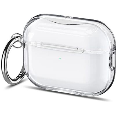 Spigen Cover Ultra Hybrid Compatible con AirPods Pro 2 (2a Generazione 2023/2022) con Moschettone Crystal Clear (Trasparente) Spigen Cover Ultra Hybrid Compatible con AirPods Pro 2 (2a Generazione 2023/2022) con Moschettone Crystal Clear (Trasparente)