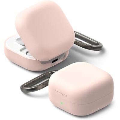Ringke Silicone Case Compatibile con Cover Samsung Galaxy Buds 4 Pro / 4, Custodia Protettiva Resistente ai Graffi con Moschettone Pink Sand Ringke Silicone Case Compatibile con Cover Samsung Galaxy Buds 4 Pro / 4, Custodia Protettiva Resistente ai Graffi con Moschettone Pink Sand