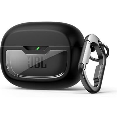 SURITCH Custodia Compatibile con JBL Wave Beam 2, Bloccaggio Antiurto, Copertura per Earpods, Kit di Pulizia e Carabina Anello per Chiavi, Nero SURITCH Custodia Compatibile con JBL Wave Beam 2, Bloccaggio Antiurto, Copertura per Earpods, Kit di Pulizia e Carabina Anello per Chiavi, Nero