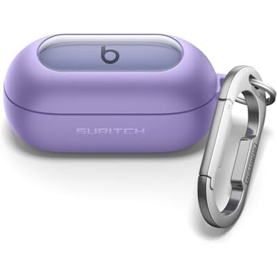 SURITCH Custodia Compatibile con Beats Solo Buds,Bloccaggio Antishock Copertura Protettiva per Earpods con Kit di Pulizia e Carabina Anello per Chiavi(Viola) SURITCH Custodia Compatibile con Beats Solo Buds,Bloccaggio Antishock Copertura Protettiva per Earpods con Kit di Pulizia e Carabina Anello per Chiavi(Viola)