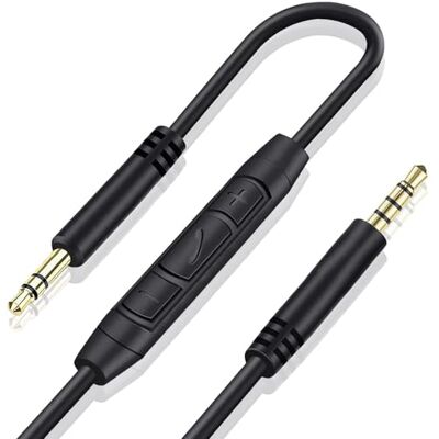 Weatwo Cavo Aux 3.5mm, Cavo Audio 3.5mm Jack Stereo Maschio a Maschio Cavo per Cuffie Beats Sony, Auto, Cellulare, PC, Lettore MP3 etc Microfono in linea/Controllo Remoto 1.5M Weatwo Cavo Aux 3.5mm, Cavo Audio 3.5mm Jack Stereo Maschio a Maschio Cavo per Cuffie Beats Sony, Auto, Cellulare, PC, Lettore MP3 etc Microfono in linea/Controllo Remoto 1.5M