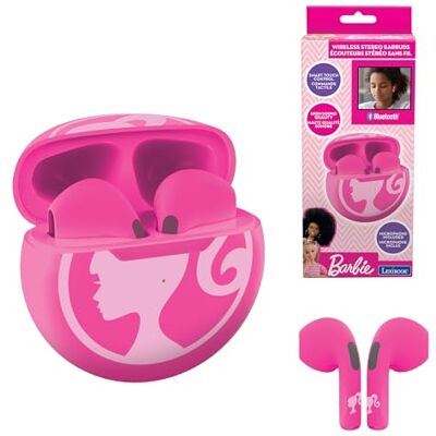Lexibook , Barbie, Auricolari Stereo Senza Fili, Suono di Alta qualità, Microfono Integrato, Controllo Touch Intelligente, Custodia di Ricarica, Livello sonoro limitato a 85 Db, Rosa, Lexibook , Barbie, Auricolari Stereo Senza Fili, Suono di Alta qualità, Microfono Integrato, Controllo Touch Intelligente, Custodia di Ricarica, Livello sonoro limitato a 85 Db, Rosa,