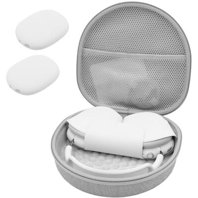 ProCase Custodia per AirPods Max Carrying Case, Custodia Rigida con Un Paio di Cover in Silicone per Padiglioni Auricolari, Custodia da Viaggio Pouch Bag per Nuovo AirPods e Altri Accessori -Grigio ProCase Custodia per AirPods Max Carrying Case, Custodia Rigida con Un Paio di Cover in Silicone per Padiglioni Auricolari, Custodia da Viaggio Pouch Bag per Nuovo AirPods e Altri Accessori -Grigio