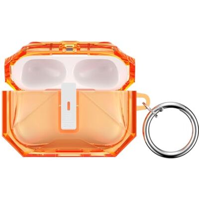 kwmobile Custodia Protettiva Compatibile con Apple Airpods Pro 3 Cover Box Portauricolari in Silicone TPU Soft Case arancione/trasparente kwmobile Custodia Protettiva Compatibile con Apple Airpods Pro 3 Cover Box Portauricolari in Silicone TPU Soft Case arancione/trasparente