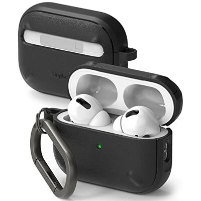 Ringke Onyx Compatibile con Cover AirPods 2a Generazione, Custodia Antiurto Robusta Strutturato TPU con Moschettone Portachiavi Black Nero Ringke Onyx Compatibile con Cover AirPods 2a Generazione, Custodia Antiurto Robusta Strutturato TPU con Moschettone Portachiavi Black Nero
