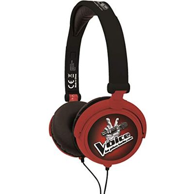 Lexibook The Voice Cuffie Stereo, Alimentazione a Misura di Bambino, Pieghevole e Regolabile, Rosso/Nero, HP015TV Lexibook The Voice Cuffie Stereo, Alimentazione a Misura di Bambino, Pieghevole e Regolabile, Rosso/Nero, HP015TV
